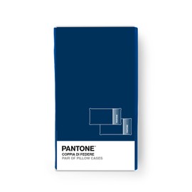 PANTONE - Federe Cuscino Letto 50x80 Cotone 100% Certificato OekoTex, Copricuscino Letto, 2 Pezzi, Fresco Traspirante - Federa Cuscino con Patella di 20cm, Biancheria da Letto Morbida e Lavabile 40°C