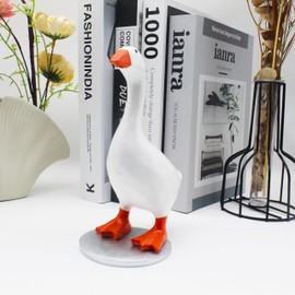 SIETIOJI Magnetic Goose Statue for Keychain, Goose Duck Garden Statues, Art Decor Ornament for Home Decor, Housewarming Gifts