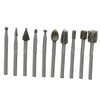 CHILDWEET Rotary Burr Drill Bits Set 10 Pcs High-Speed Steel