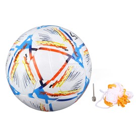 Soccer Ball PU Soccer Football Wear Resistant Soft Cover Training Sports Ball for Game Matches Kids Adults Orange Size 5