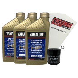 Cyclemax Full-Synthetic Yamalube Oil Change Kit fits 2021-2024 Yamaha MT-03