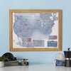Maps International - Scratch Off USA Map Skiing Print -
