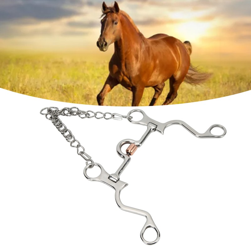 Pelham Bit Strong Fine Workmanship Stainless Steel Horse Bit for