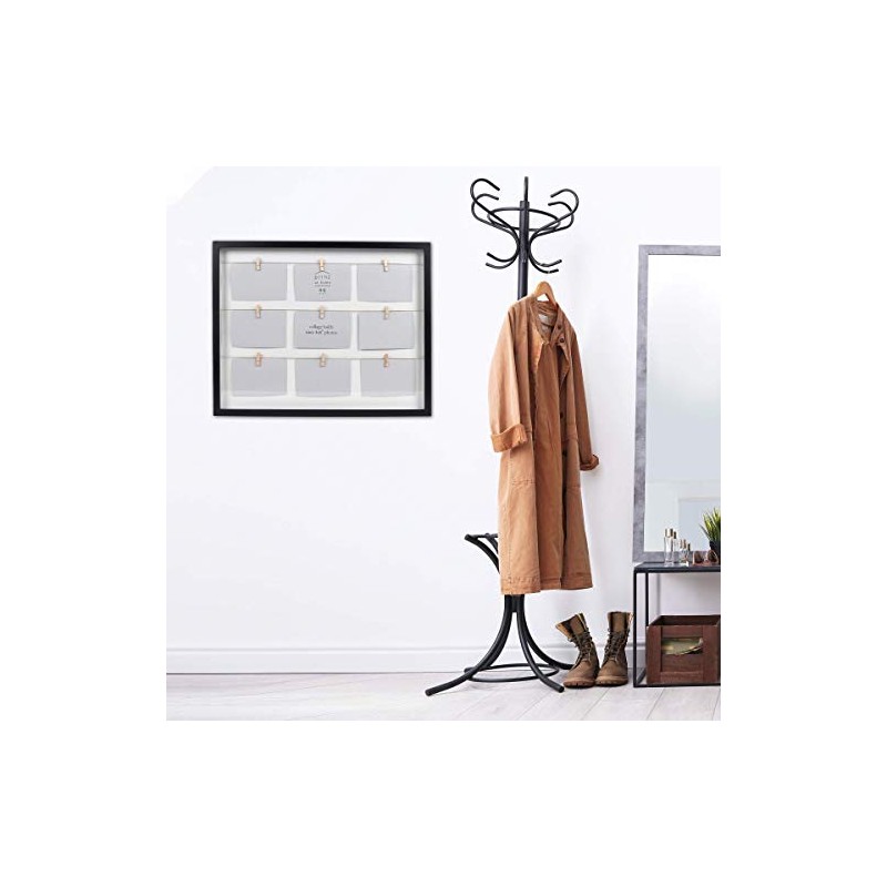 Prinz 9 Opening Clothespin Collage Picture Frame for 4x6 Photos,