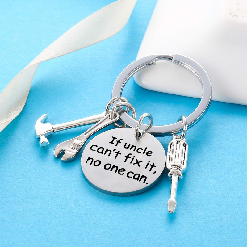 Funny Uncle Keyring - Birthday Gift for Uncle Keychain