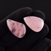 Natural Rose Quartz Gemstones and Crystals Cabochon Lot, DIY Jewelry