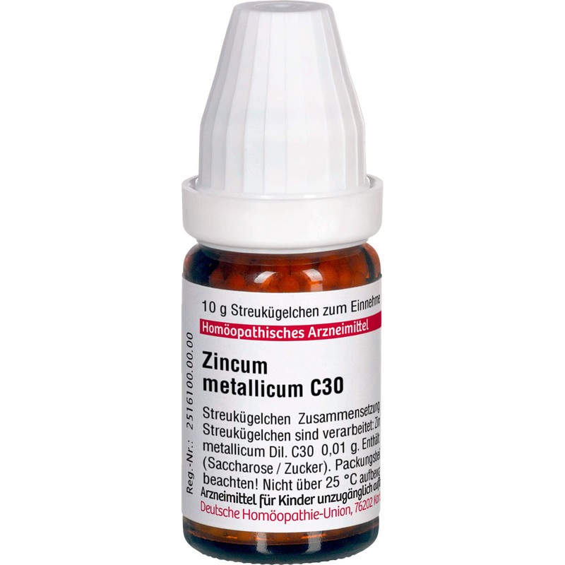 DHU Zincum Metallicum C30 Spreading Balls 10 g Globules