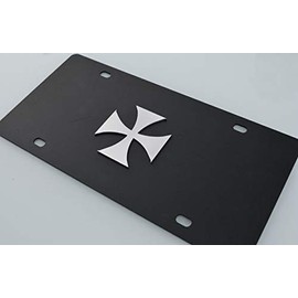 Iron Cross License Plate Décor Decorative