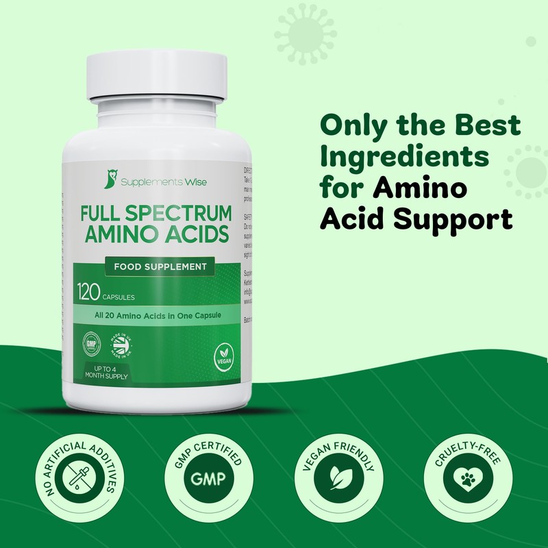 Full Spectrum Amino Acids Complex - 120 Powder Capsules -