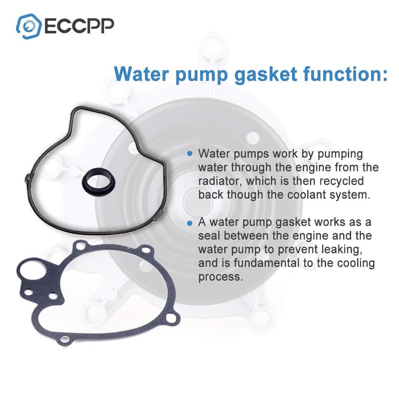 ECCPP Water Pump with Gasket fits for 2007 2010 for