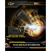 Cougar Motor 9012 Bulbs, HIR2 Fog Lights 6500K White Non-Polarity