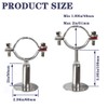 2" Stainless Steel Wall Mount Ceiling Mount Pipe Support，Adjustable Pipe