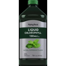 Piping Rock Chlorophyll Liquid Drops 100mg | 16 oz | Non-GMO | by Piping Rock