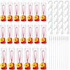 Sunnyray 10 Pack Small Hummingbird Feeder for Outdoors Mini Plastic