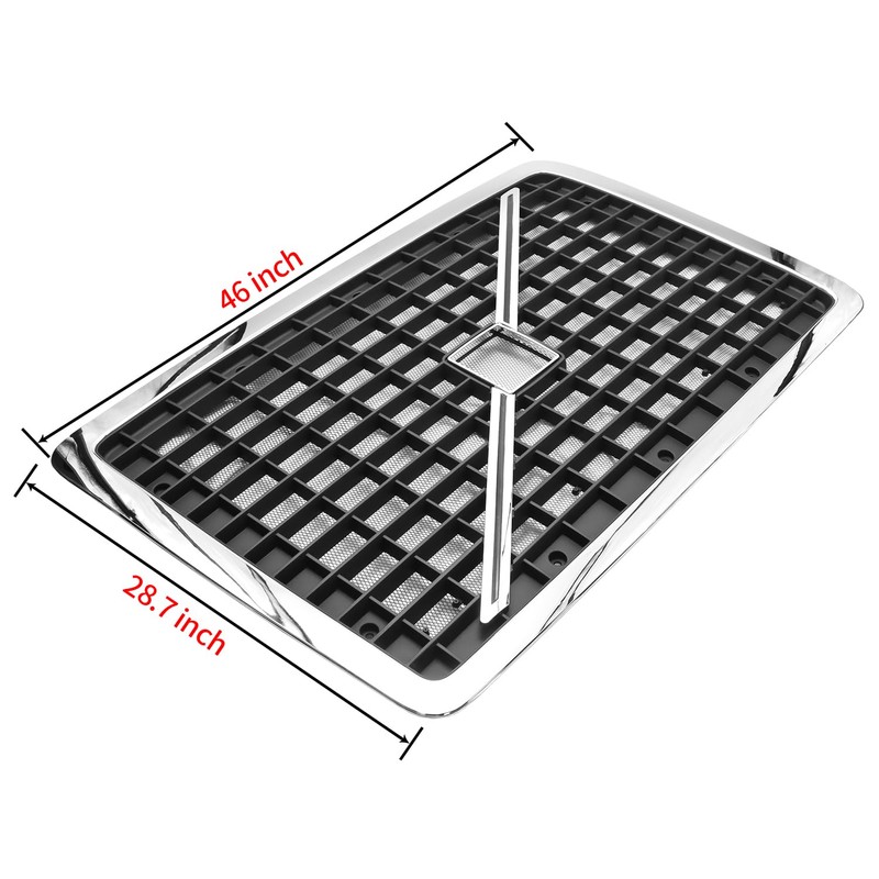 Chrome Front Grille with Bug Screen & Screws for 2004-2017