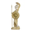 Athena With Owl Medusa Shield Greek Goddess Alabaster Statue Gold