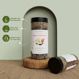 LuxePureva Herbal Hair Oil Mix | Herbs For Hair Growth | 19 Vital Herbs For Long, Thick, And Lustrous Hair | Hair Care Product For Women And Men | DIY Oil Infusion | DOES NOT INCLUDE OIL