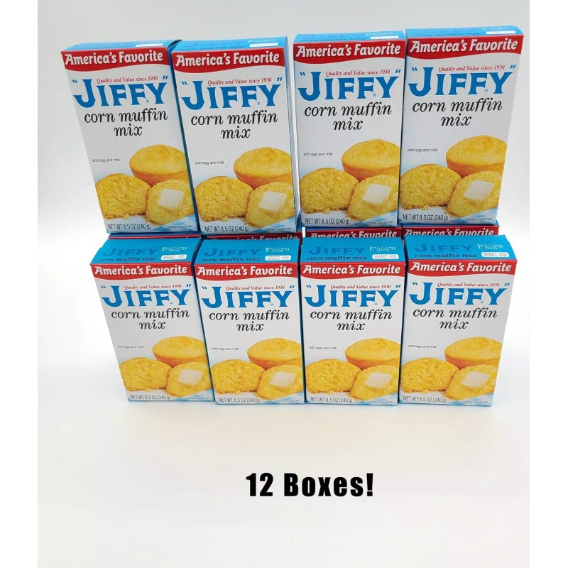 Sunivale 12 Boxes Jiffy Cornbread Mix and a Sunivale Chef