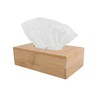 Bamboo Tissue Box with Cover Rectangular Bamboo Tissue Storage Case