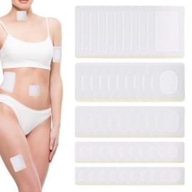 BOXOB 50 Stück Rizinusöl Packung Wickel Set, Sehr Saugfähig Rizinusöl Pflaster für Bauchnabel Arme Hals Taille Füße Einfach zu Verwenden Kein Waschen zur Beruhigung und Entspannung