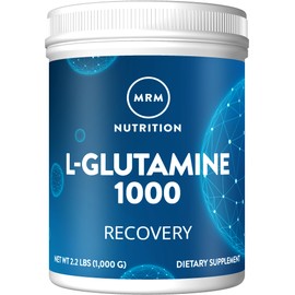 MRM Nutrition L-Glutamine Powder | Pure Fermented Amino Acid for Gut Health, Recovery & Muscle Support | 5000mg Vegan Formula | Mixes Easily | 200 Servings