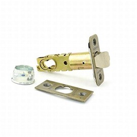 Schlage 16-211 2 3/8 or 2 3/4 Replacement Deadlatch with Triple Faceplate Opti, Antique Brass