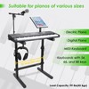 NiuNyuNeu Multi-Functional Keyboard Stand Heavy Duty Piano Stand with Microphone