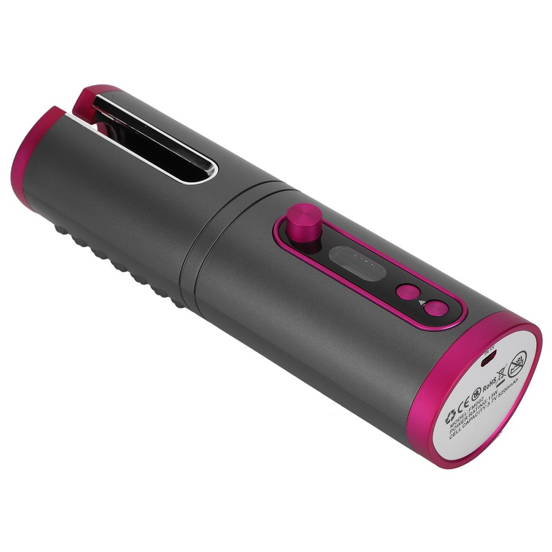 Cordless Curlers Hair Curling Iron Cordless Automatic USB Rechargeable MultiFunction