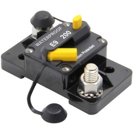 ZOOKOTO 200 Amp Circuit Breaker, Marine Trolling Motors Boat ATV Manual Power Fuse Rest, Waterproof (200A) 12V-48VDC