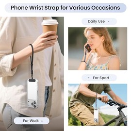 Phone Wrist Strap 3 Pack with Tether Tabs, 360 Rotating Cellphone Lanyard Keychain for iPhone Android Cases, Travel and Daily Carry