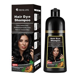Champú Instant Hair Color para cabello, Hair Dye Shampoo ,Crema Para Teñir Cabello , Coloración instantánea con ingredientes herbales suaves-Larga dur