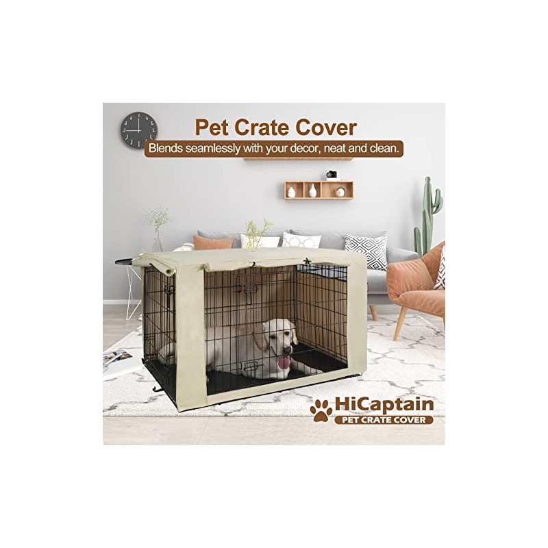 HiCaptain HiCaptain Polyester 24in Dog Crate Cover - Durable Windproof