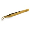 Regine Precision Watchmaker Tweezers 7A Shape 100% Antimagnetic Brass Curved