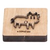 Cutting Die Cow Shape 55x42mm Leather Punching Mold Alloy Steel