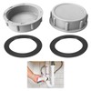 Plastic Pipe End Caps,4PCS 54mm Kitchen Sink Waste Pipe Blanking