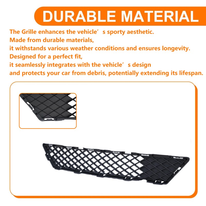 WenQi Front Lower Bumper Black Mesh Grille For 2015 16