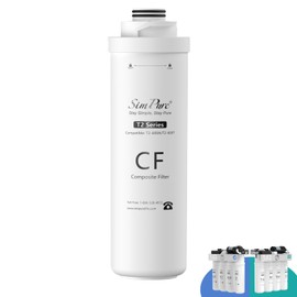 SimPure T2 Series CF Filter Replacement Cartridge Only for Model T2-600T, T2-600A, 6 Months Replacement Cartridge (1 Pack)