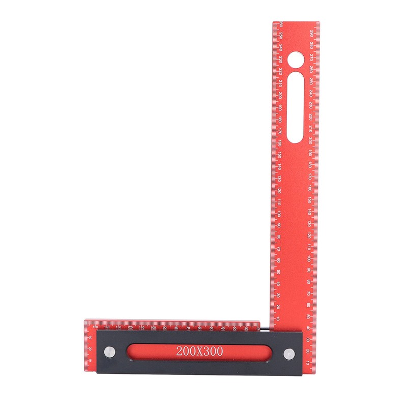 Woodworking Square 300x200mm L Shape Aluminum Alloy Framing Square with