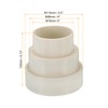 PATIKIL 4.5" to 4" to 3" Duct Reducer, Duct Connector