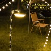 32.8ft Camping String Lights with 5 Lighting Mode 1500mAh LED