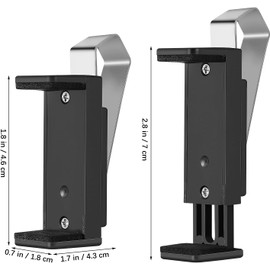 Soporte para Mando a Distancia de Puerta de Garaje Clips para Visera de Coche Ajustables 2 Piezas Fabricados en ABS Interior Acolchado para Sujeción Segura y Fácil Acceso en