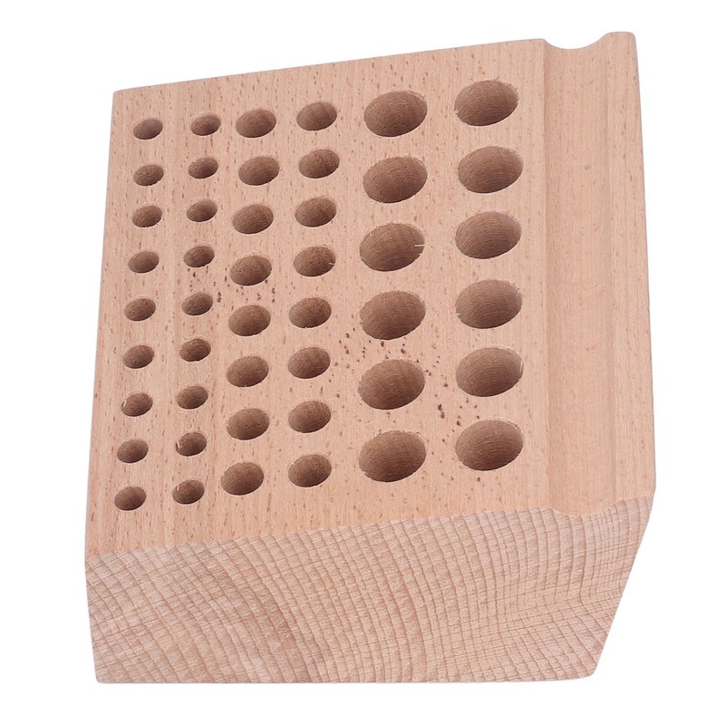Leather Tool Holder 46 Holes Beech Wood Professional Leather Tool
