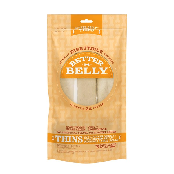 Better Belly Highly Digestible Rawhide Large Roll ChewS