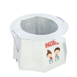 Nuby Disposable Travel Potty with Liner - Foldable and Portable Potty; Toddler Potty Essential for Camp, Trips, & Car Rides - Travel Potty for Toddler, 3 Pack