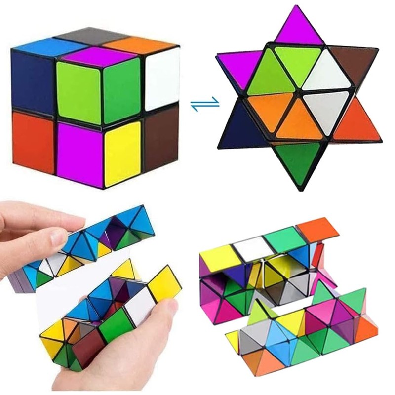 Magic Star Cube, Folding, Transformation, Puzzle, Stress Relief, Brain Training,