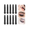 YFFSFDC 100pcs Black Eyeshadow Brush Double Sponge Tip Disposable Makeup
