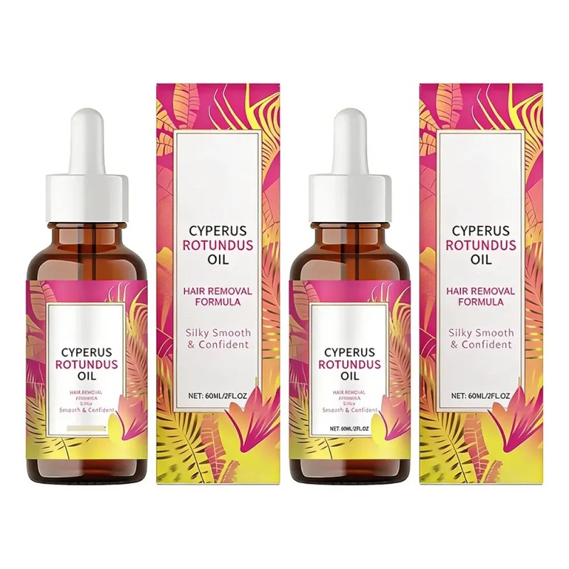 Aceite Natural De Cyperus Rotundus Para La Depilación 2pcs