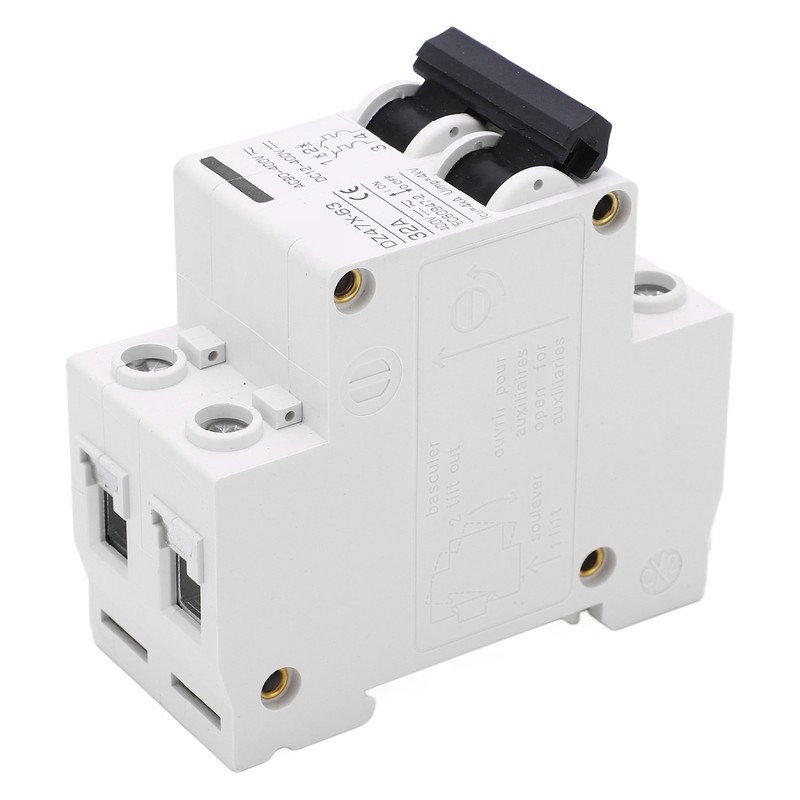 2P Miniature Circuit Breaker DIN Rail Mount Disconnect Switch for