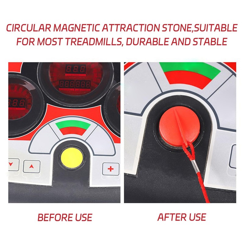 OVDGWC 2-Piece Treadmill Safety Lock, Simple Safety Lock, Magnetic Buckle,