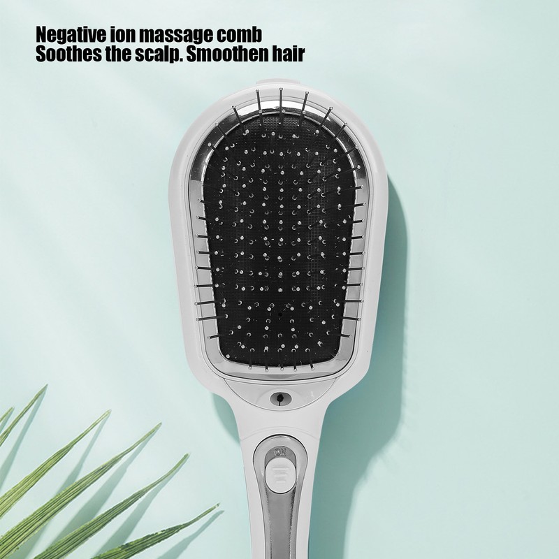 Electric Negative Ion Massage Comb Magnetic Therapy Vibration Scalp Massage